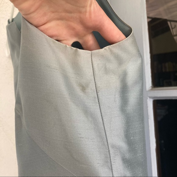 Banana republic dress size 0 blue aqua teal - Picture 4 of 7